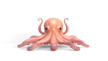 an octopus toy is shown on a white background video