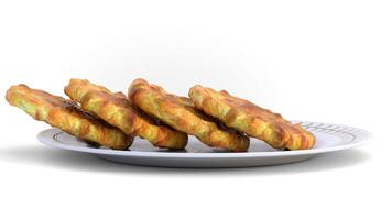 three waffles on a plate video