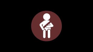 4K animation motion footage raising awareness of the importance of wearing a seatbelt, visual safety messages and driving precautions in a clear design. video