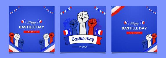 Bastille Day celebration design vector