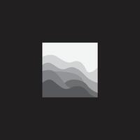 river logo design beautiful natural river scenery with simple minimalist concept of brand template vector