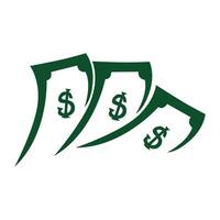 silhouette illustration of money logo symbol design with simple concept temple icon design vector