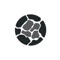 natural stone logo design concept nature pile river stones minimalist vector