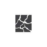 natural stone logo design concept nature pile of river stone vector