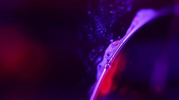 Red and purple liquid surface motion video