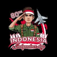 Indonesia Independence Day illustration vector