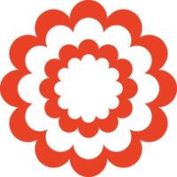 flower flag icon vector