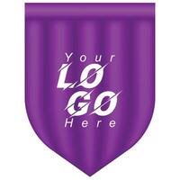 purple background shaped like a shield vector