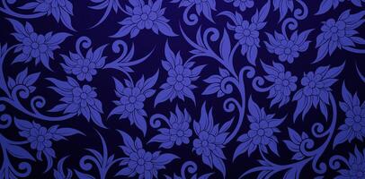 pattern with blue flowers on a dark blue backgrounds for fabric, textile, cover, wrapping paper, greeting cards and Invitation material vector