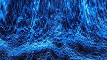 Abstract Blue Waves with Dynamic Patterns and Textured Elements video