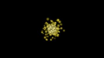 Abstract Yellow Light on Black Background for Creative Projects video