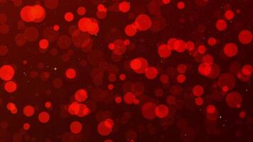 Red Bokeh Background with Soft Lights for Festive Atmosphere video