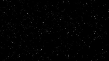 Starry Night Sky with Bright Stars in a Dark Universe Background video