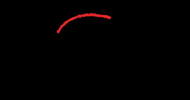 red circle animation on transparent background video
