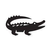 Crocodile animal silhouette illustration vector