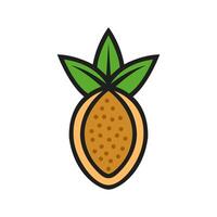 Tropical cassava root vegetable vector