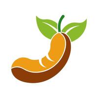 Tropical tamarind fruit illustration vector