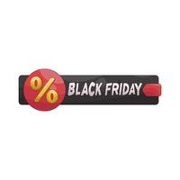 Black Friday Sale Percentage vector