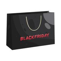 Black Friday Shopping Bag vector