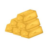 Stacked Gold Bars vector