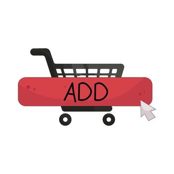 Add to Cart with Shopping Cart vector