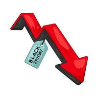 Black Friday Sales Arrow vector