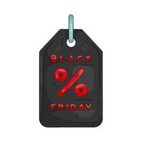 Black Friday Sale Price Tag vector