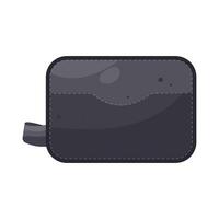 Black Wallet illustration vector