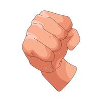Clenched Human Fist vector