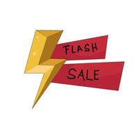 Flash Sale Lightning Bolt vector