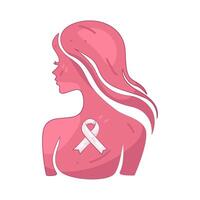 Breast Cancer Awareness Woman vector