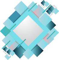 Abstract design with geometric shapes vector