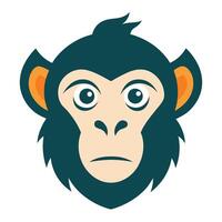 Clean Monkey Face Design vector