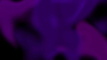 Dark abstract background with purple flowing shapes video