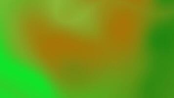 Green and orange abstract blurred background video