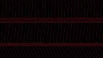 Dark abstract background with red curved lines video