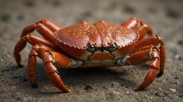 A crab with large eyes and a large head photo
