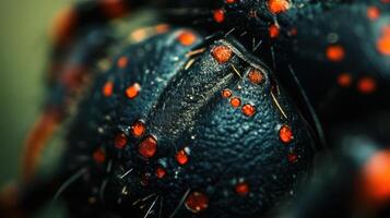 Macro photography of a spider photo