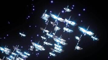 Flock Of Birds Flying Animation video
