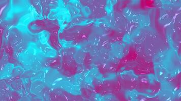 Abstract Liquid Neon Swirl. Vibrant Pink and Cyan Fluid Texture video