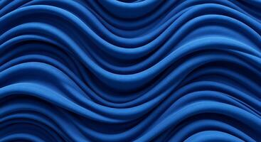A blue background with wavy waves photo