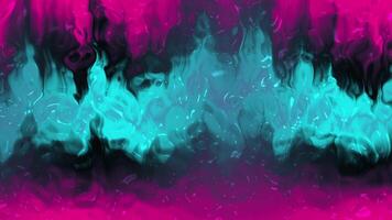 Abstract Teal and Magenta Swirls. A Digital Painting video