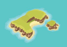 Tropical islands illustration vector