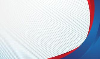 Modern background with curved red and blue borders vector