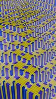 a 3d image of a cube with many squares video