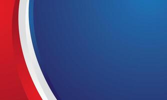 Abstract modern red white blue background vector