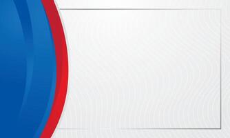 Blue red gradient abstract curve corner border for certificate vector