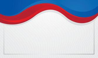 Red and blue wave abstract digital background vector