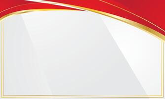 Abstract gold red background design for presentation and certificate vector