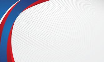 Red blue white abstract background design vector